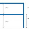 Dubbele etagevloer 10.600x8.400mm